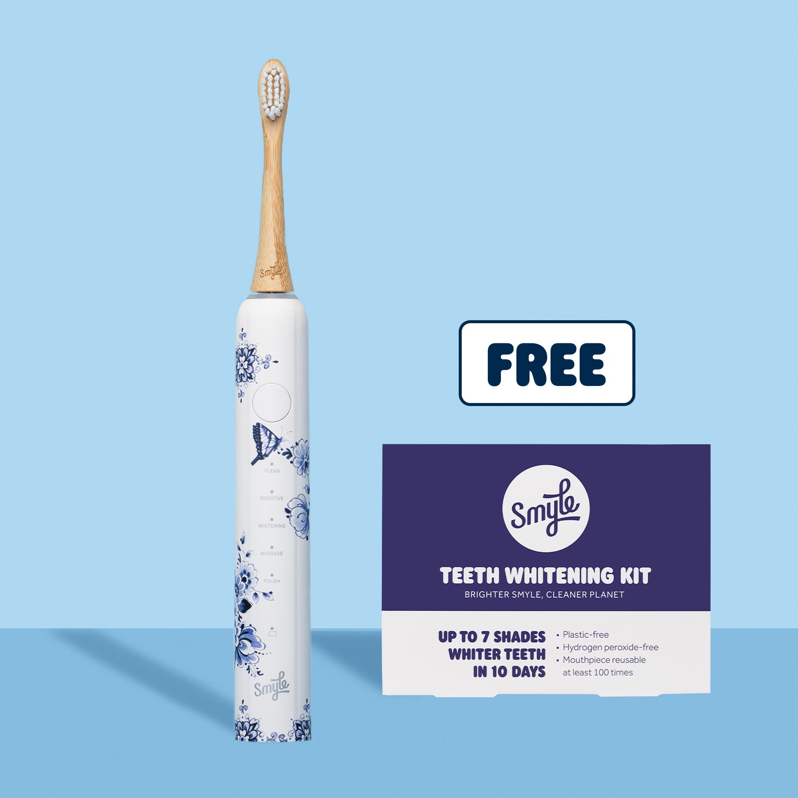 Bundle: E-Brush + Gratis Whitening-Set